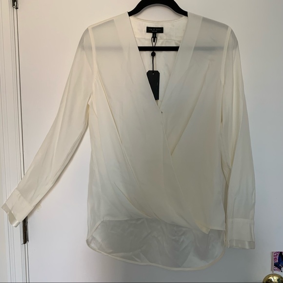 Rag & Bone Silk Blouse size S - Picture 5 of 6